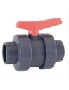 VALVULA DE BOLA PVC 63 mm MANETA DESPLAZADA DE ASTRAL