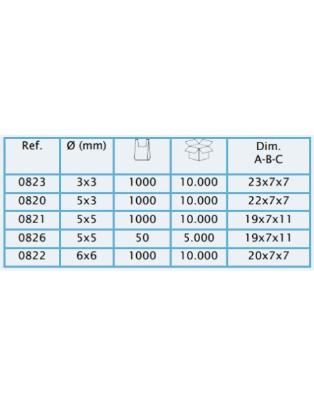 ENLACE MICROTUBO 5 mm Acetal