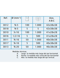 ESPIGA PP ROSCA HEMBRA 16 mm x 1/2  2