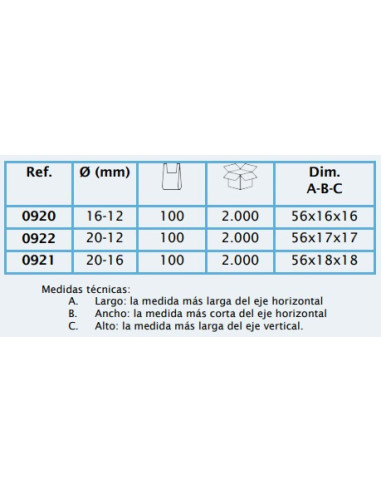 ENLACE PP REDUCIDO 16 x 12 mm