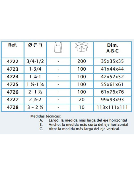 MANGUITO PP REDUCIDO 1  x 3/4 