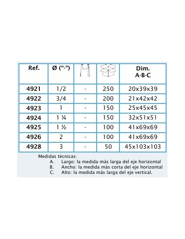 TAPON PP ROSCA HEMBRA 1/2  