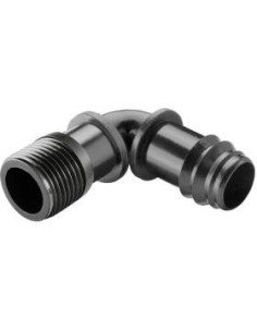 CODO PP ROSCA MACHO 16 mm x 1/2  ACETAL