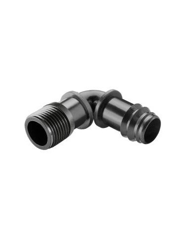 CODO PP ROSCA MACHO 16 mm x 1/2  ACETAL
