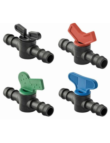 VALVULA RAMAL ROJA EXTRA SIMPLE 16 mm