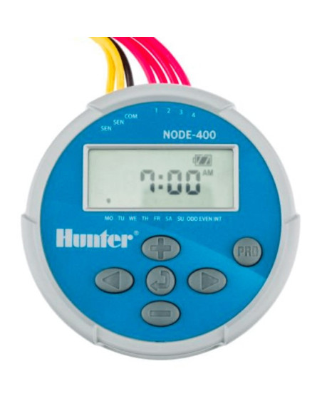 PROGRAMADOR NODE 400 9V DE 4 ESTACIONES HUNTER
