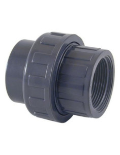 ENLACE 3 PIEZAS PVC MIXTO ROSCA HEMBRA 40mm x 1 ¼"