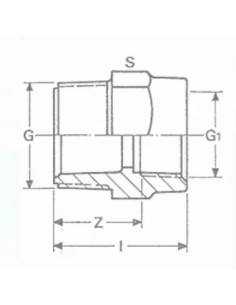 REDUCCION PVC 1/2  x 3/8  ROSCA MACHO HEMBRA 2