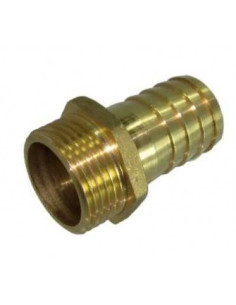 ESPIGA LATON PORTAMANGUERA ROSCA MACHO 1" x 30 mm