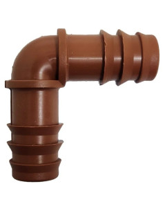 CODO MARRON DENTADO 17 x 17 mm