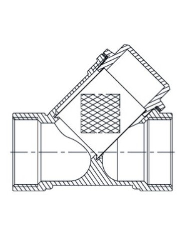 FILTRO CAZA PIEDRAS LATON 1"