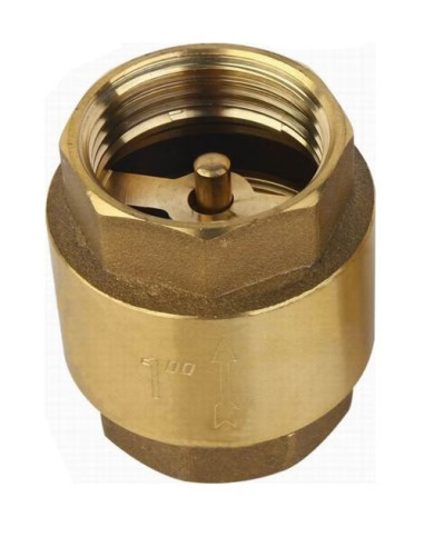 VALVULA DE RETENCION LATON OBTURADOR METALICO 1 ¼”