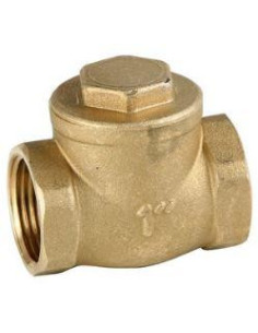 VALVULA DE RETENCION HORIZONTAL CLAPETA METAL 1/2 