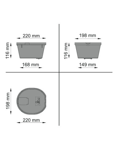 ARQUETA CIRCULAR CON VÁLVULA DE GRIFO 3/4"
