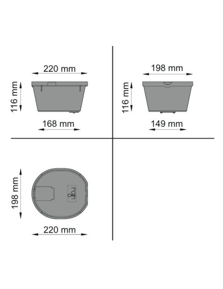 ARQUETA CIRCULAR CON VÁLVULA DE GRIFO 3/4"