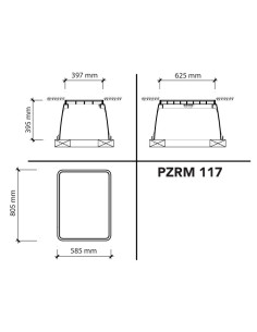ARQUETA RAIN PZRM117 MED  BASE 590x810cm  VERDE 2