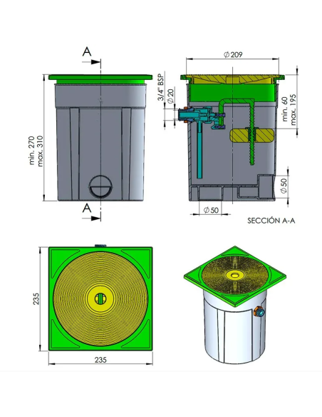 REGULADOR DE NIVEL COMPLETO DE ASTRAL