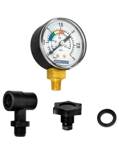 ASTRAL MANOMETRO PISCINA  C VALVULA Y PURG