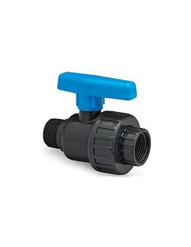 PL VALVULA PVC 1  COLECTOR SALIDA MACHO/HEMBRA