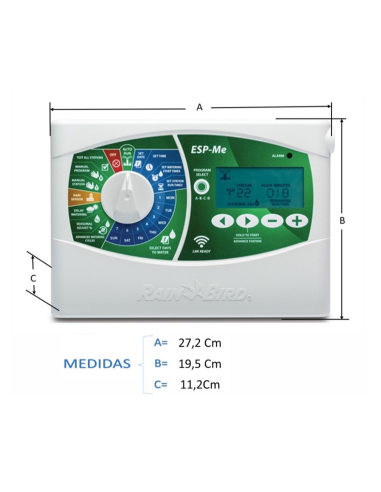 PROGRAMADOR DE RIEGO EXTERIOR ESP-ME3 4 EST DE RAIN BIRD