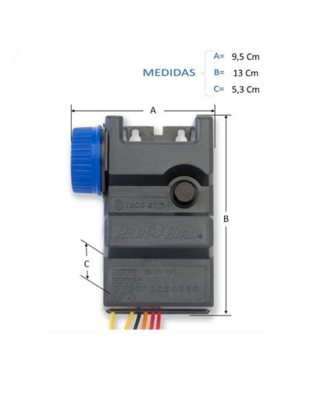 PROGRAMADOR BLUETOOTH TBOS-BT-LT 6 ESTACIONES RAIN BIRD