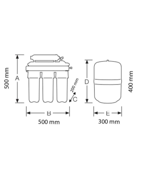 ÓSMOSIS INVERSA DOMÉSTICA GENIUS PRO50 CON BOMBA