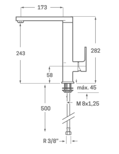 GRIFO OSMOSIS CONTROL TOTAL ACABADO CROMO 2