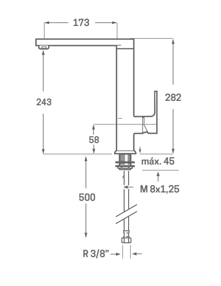GRIFO OSMOSIS CONTROL TOTAL ACABADO CROMO
