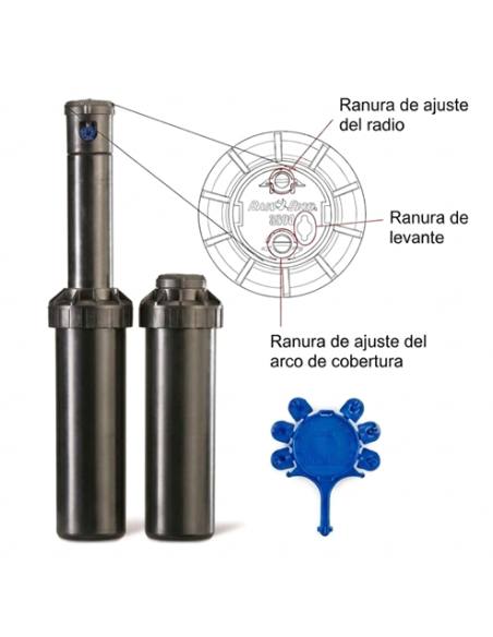 ASPERSOR 3504 PC TURBINA 1/2" DE RAIN BIRD