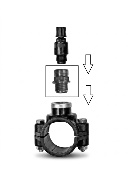 REDUCCION PVC 1/2" x 3/8" ROSCA MACHO HEMBRA