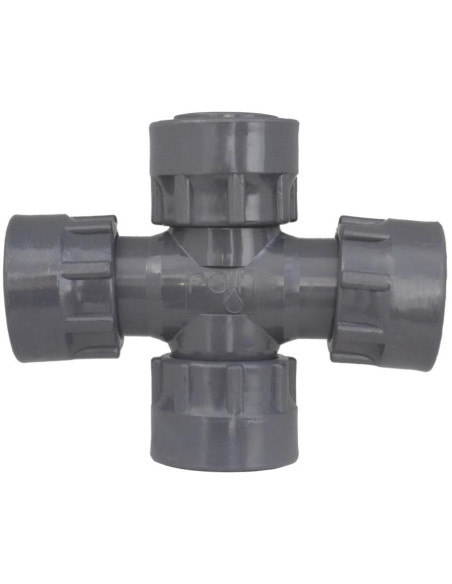 COLECTOR CRUZ PVC 1  ROSCA HEMBRA