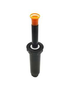 Rain Bird 1804 estándar de 10 cm: vástago levantado y tapón de purga, sin boquilla de riego