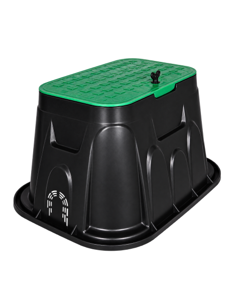 Arqueta de riego rectangular Poelsan 73012 de 12 pulgadas — producto sin fondo