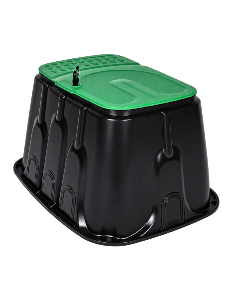 Arqueta de riego rectangular Jumbo Poelsan 74014 de 14 pulgadas — producto sin fondo