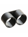 TAPON DOBLE ANILLA 16 mm NEGRO