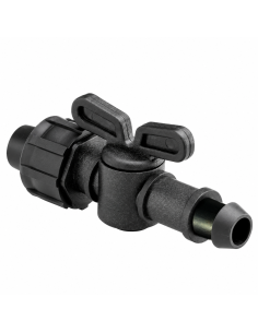 Válvula de ramal 16 mm con toma de injerto para cinta