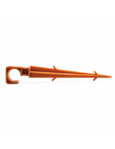 Estaca marrón para tubería de 16 a 20 mm