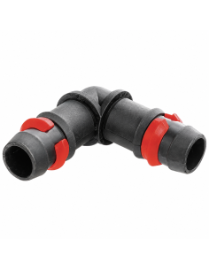 Codo con anillas de seguridad 16 mm