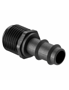 Espiga de polipropileno rosca macho 16 mm x 1/2 pulgada
