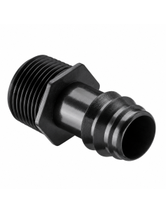 Espiga de acetal rosca macho 16 mm x 3/4 pulgada