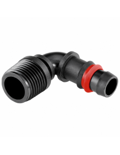 Codo con anilla de seguridad 20 mm x 1/2 pulgada