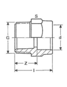 TERMINAL ROSCA MACHO PVC 50 mm x 1 ½  2