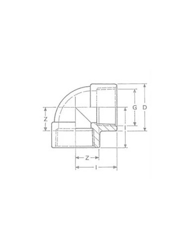 CODO PVC ROSCADO 1 ½ 