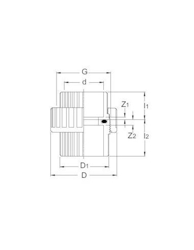 ENLACE 3 PIEZAS PVC ENCOLAR 75 mm