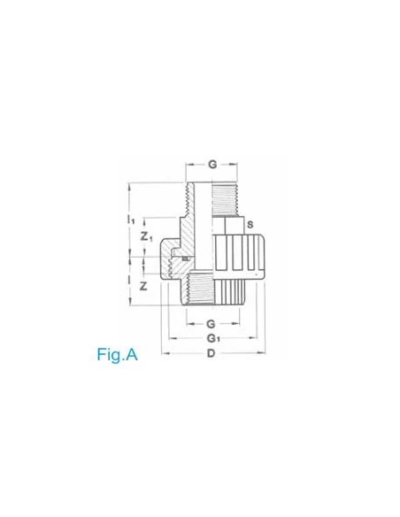 ENLACE 3 PIEZAS PVC ROSCA MACHO-HEMBRA 1 ¼ 