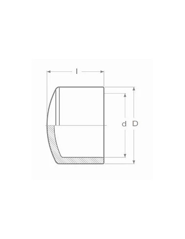 TAPON PVC ENCOLAR HEMBRA 20 mm