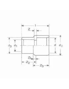 REDUCCION CONICA PVC 63 x 50/40 x 32 2